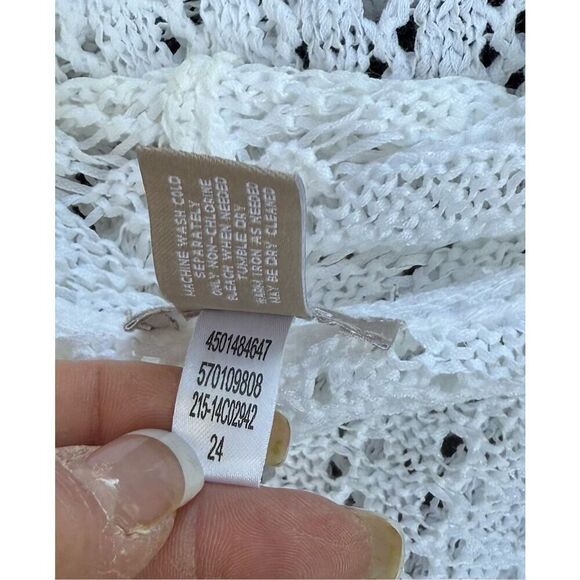 Chico’s Open Front Knit Cardigan High Neck Sz. 1 (Small) Lightweight Packable - Picture 8 of 8